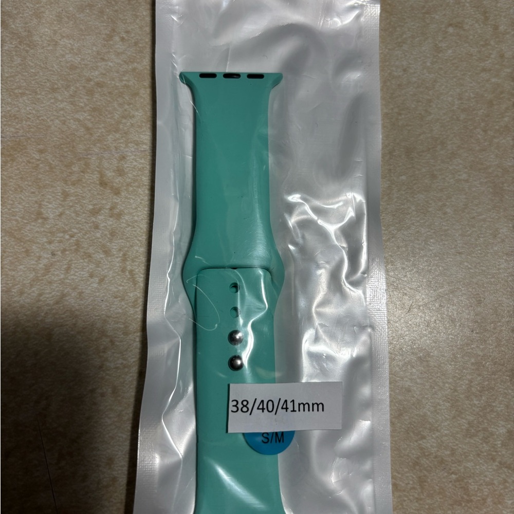 NWT Mint Green Silicone Smart Watch Band
